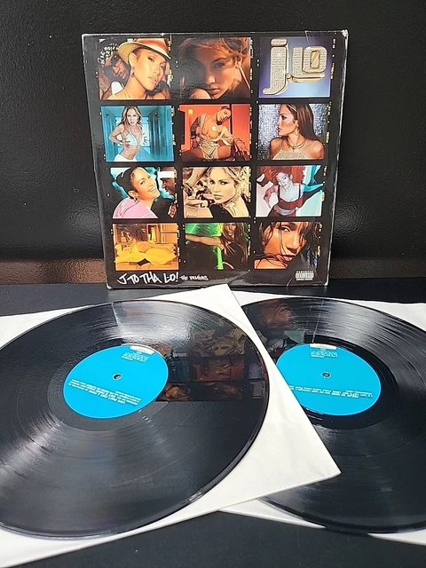 JENNIFER LOPEZ J to tha L-O The Remixes Blue Vinyl 2 LP 2002 Rare
