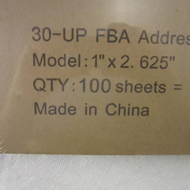 Comp 1 Inch x 2.625 Inch Laser/Inkjet Address Labels Permanent 30-up 3000 Label 2
