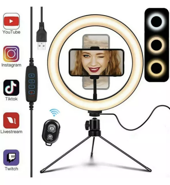 Lampe à gradables trépied caméra selfie téléphone Royaume-Uni