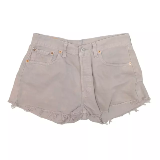 LEVI'S 501 pantaloncini denim tagliati grigi regolari donna XS W28
