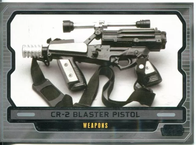 Star Wars Galactic Files 2 Base Card #593 CR-2 Blaster Pistol