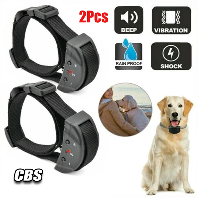 2x Entrenador automático de tono educativo de vibración de tono anti ladrido para perros