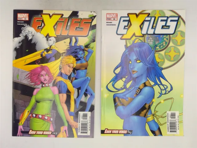 Exiles #46 (VF+) & 48 (VG/FN) Marvel Comics 2004 Earn your Wings!