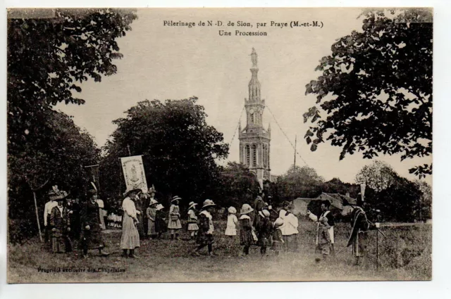 SION - Meurthe et Moselle - CPA 54 - pelerinage - Une procession