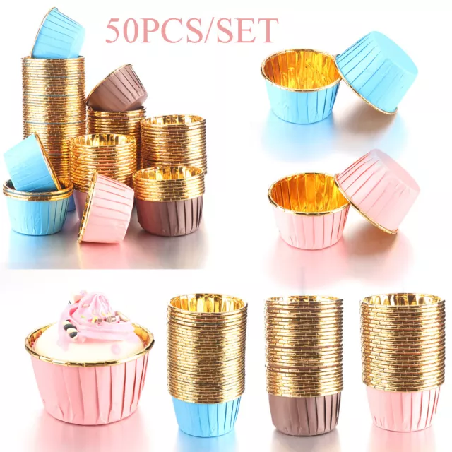 50pcs Paper Cups Cake Cupcake Wrappers Muffin Cases Baking Cup Cake Liner