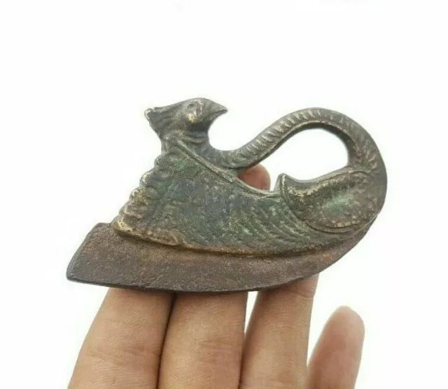 Vintage antiguo bronce antiguo/latón y hierro hecho a mano forma de pavo...