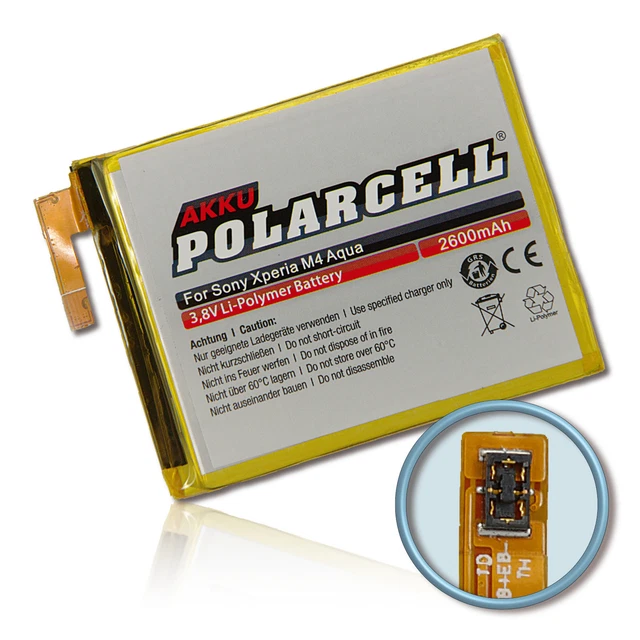 PolarCell Batterie pour Sony Xperia M4 Aqua e2303 e2306 E2353 LIS1576ERPC