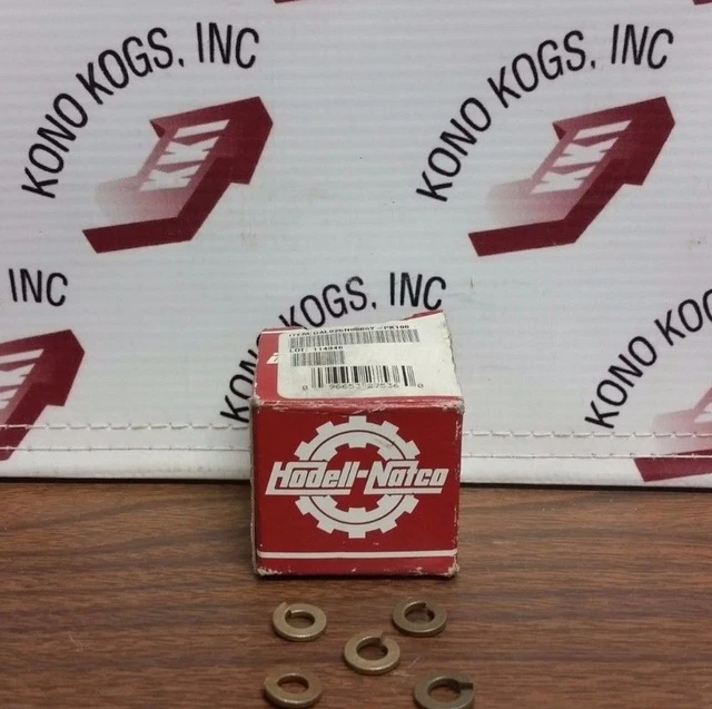 Box of 100 Hodell Natco DAL025N0000Y 1/4 GR 8 L/W Mech Zinc Yellow Lock Washers