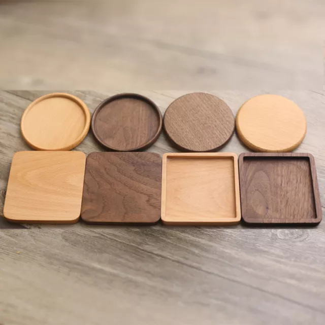 Posos de madera juegos de mesa base de bebidas resistente al calor mesa ▲R