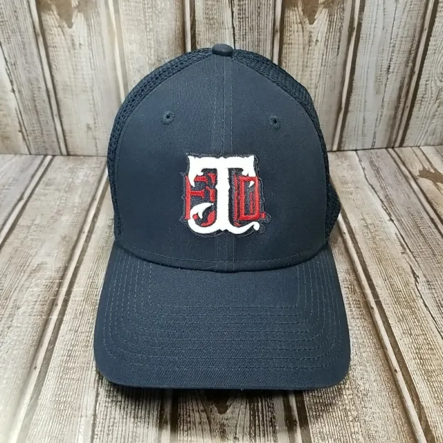 New Era 39Thirty TFD Fire Department Hat Cap Blue Mesh-Back Fitted Size XL