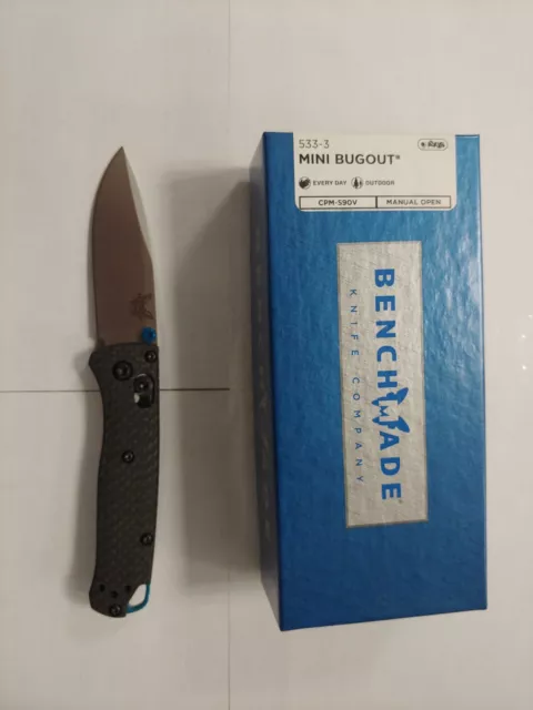 Benchmade 533-3 Mini Bugout S90V New In The Box