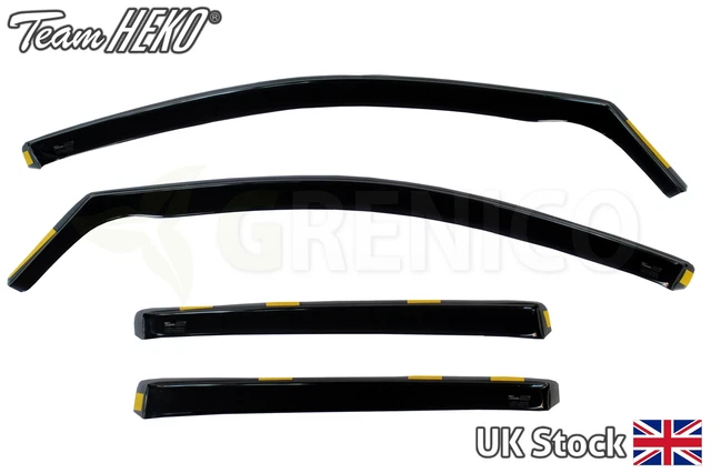 Set Of 4 Wind Deflectors Compatible With RENAULT KADJAR 2015 2016 2017 2018 2019 2020 2021 2022 Models - UK - View #9