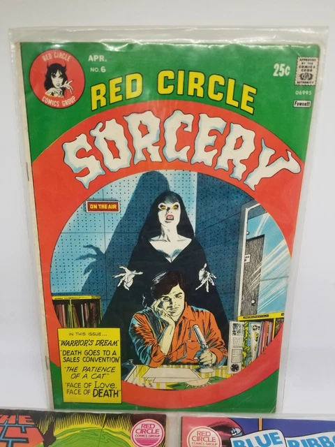 Red Circle Comics Lot of 3: Sorcery #6, The Fly #4, & Blue Ribbon #3 2