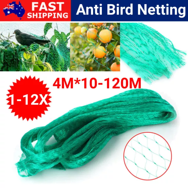 12Pcs Anti Bird Netting Pest Net Mesh Commercial Fruit Tree Garden Protect Cover