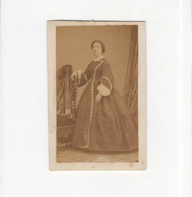 CDV Foto Feine Dame - um 1870