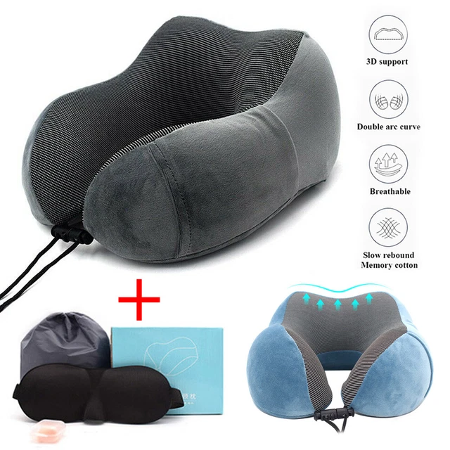 Sleeping Pillow  Memory Foam Cushion Flight Car Travel Headrest U-shape Neck Pad