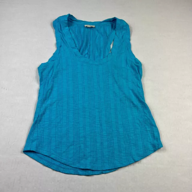 Anthropologie Pilcro Womens Tank Top Blue Racerback Sleeveless Shirt Medium