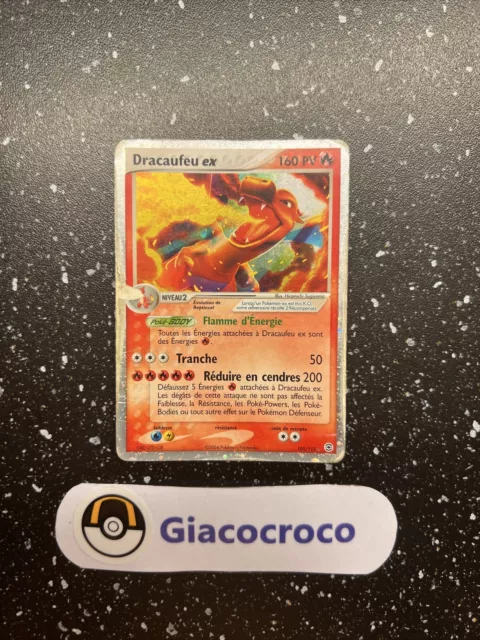 Carte Pokémon Dracaufeu Ex 105/112 Rouge Feu Vert Feuille Français Vf Fr LIRE