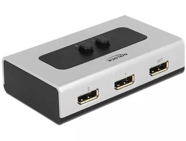 Delock DisplayPort 1.4 Switch 2 Manuale di porta