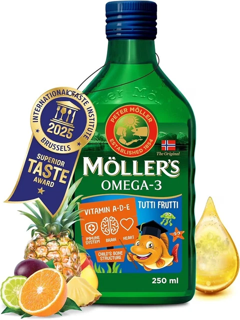 MOLLER’S ® | Omega 3 for kids Cod Liver Oil | Nordic Omega-3 Supplement ...