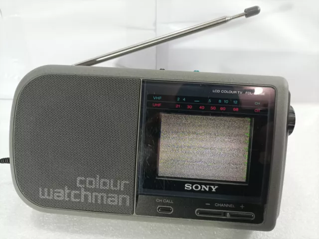 Sony FDL-390BE Colour Watchman TV - Powers On - For Parts / Not Working