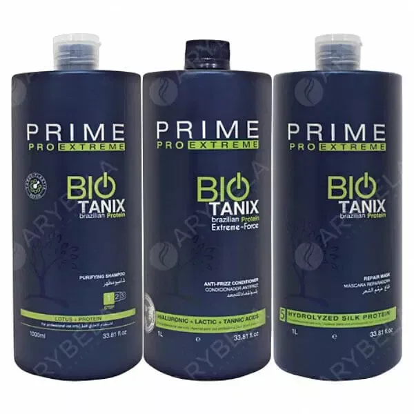 KIT BIO TANIX PRIME PRO EXTREME 3X1L sem Formol - Queratina Brasileña