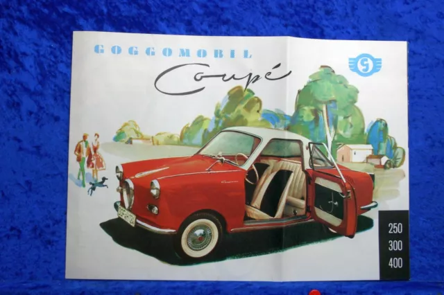 Goggomobil Coupe 250 300 400 Prospekt (E#068) FAKSIMILE Archiv Verlag