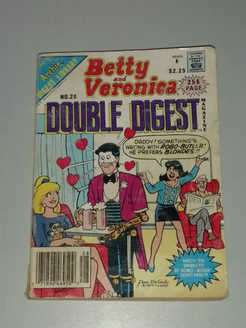 Betty And Veronica Double Digest #28 Archie Comics Digest Bibliothek Sehr Guter Zustand<