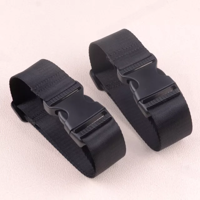 2pcs Adjustable Add a Bag Luggage Buckle Strap Attachment Connector Travel