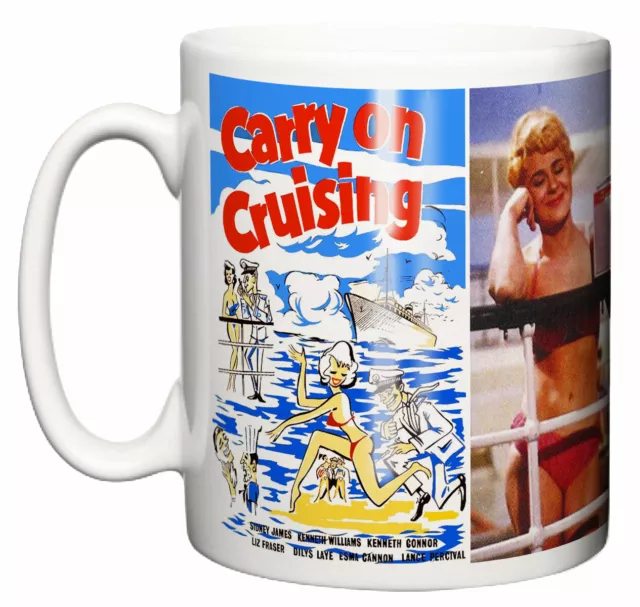 Carry On Cruising 1962 Classic British Comedy Movie Poster Scene Ceramic Tea Mug