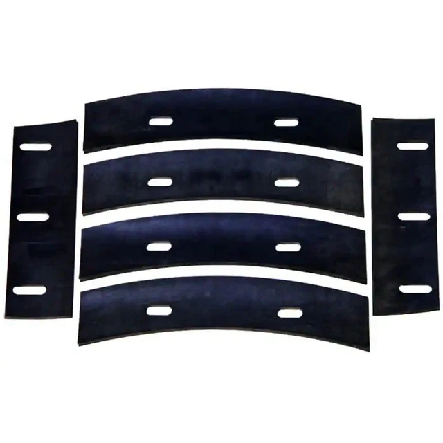 Rubber Replacement Blades For 4 Cu. Ft. Steel Mortar Mixer Durable Heavy-Duty