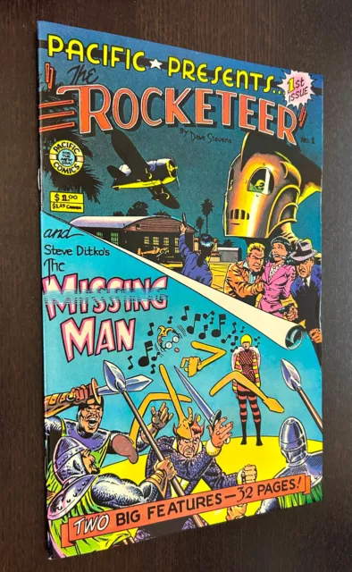 PACIFIC PRESENTS #1 (Comics 1982) -- 1st Rocketeer Cover -- Dave Stevens -- VF-