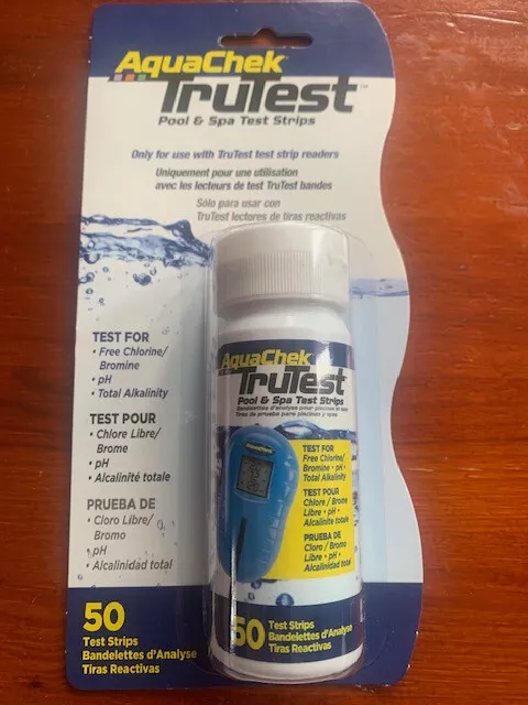 Aquachek Trutest Pool And Spa 50 Test Strips - Blue