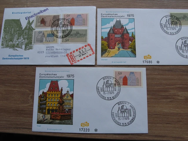 BRD/FDC 1975  Europäisches Denkmalschutzjahr,  Mi. Nr. 863 Sammlung