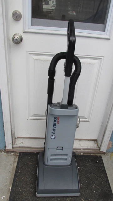 Nilfisk advance vu500 12" upright hepa vacuum hotel commercial