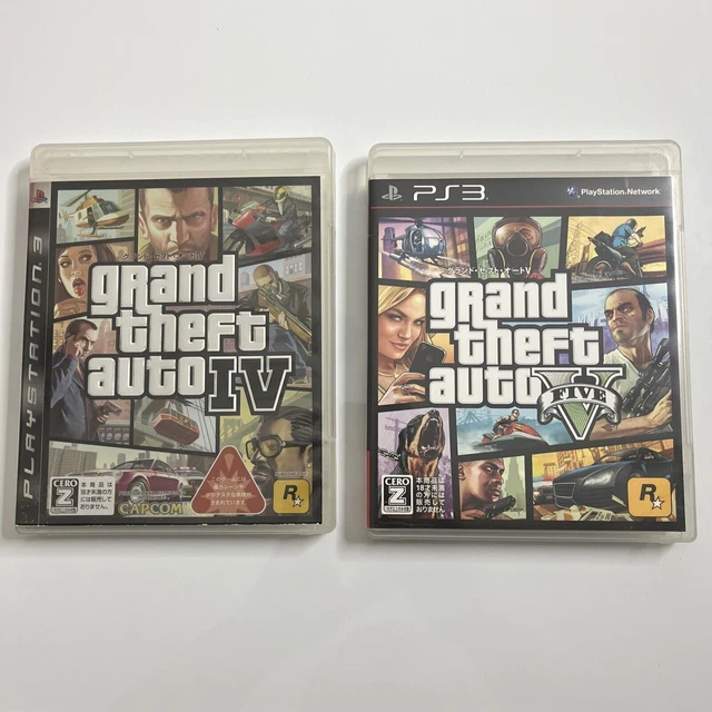 GRAND THEFT AUTO IV + V Sony PlayStation 3 PS3 JAPAN Game EUR 28,74