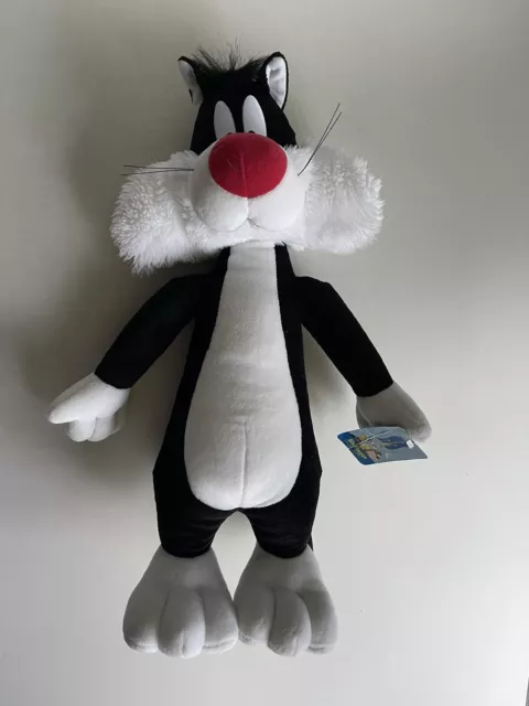 1997 Sylvester Cat Looney Tunes 18" Plush Six Flags Exclusive Vintage
