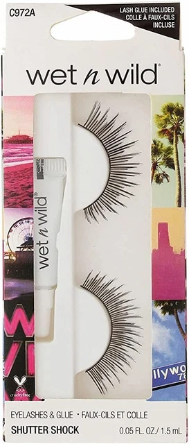 Wet n Wild False Eye Lashes With Glue Included Shutter Shock C972