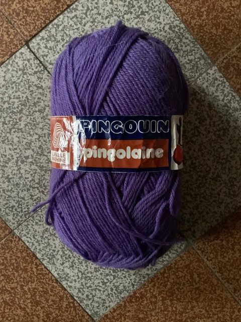 Lot De 5 Pelotes De Coton Pingouin Couleur Pervenche - Aiguille N°4 - Origine Belgique
