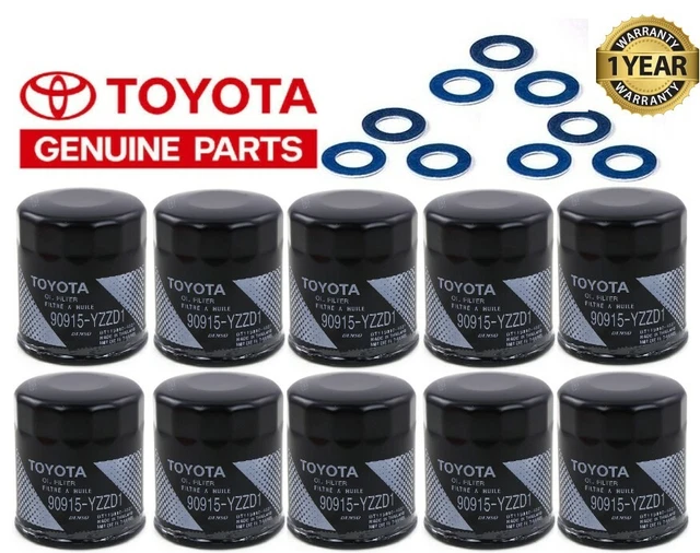10 GENUINE TOYOTA Lexus Oil Filter with Drain Plug Washers Gaskets