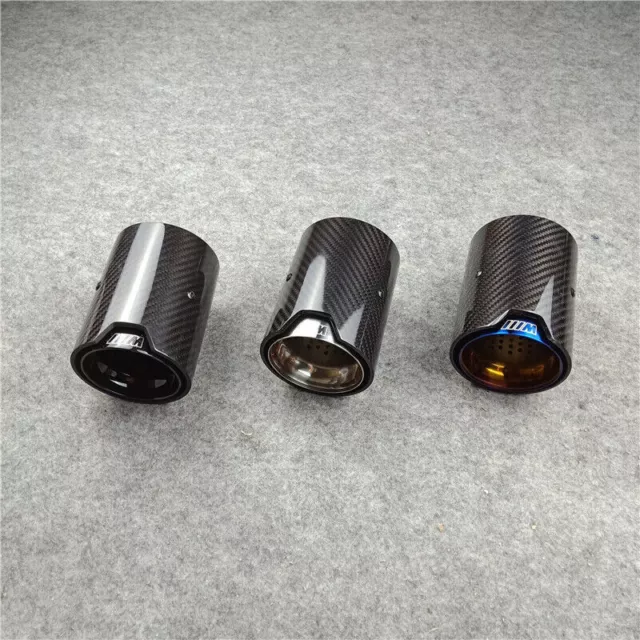 Real Carbon Fiber Exhaust Pipe Muffler tip For BMW M Performance exhaust pipe 3