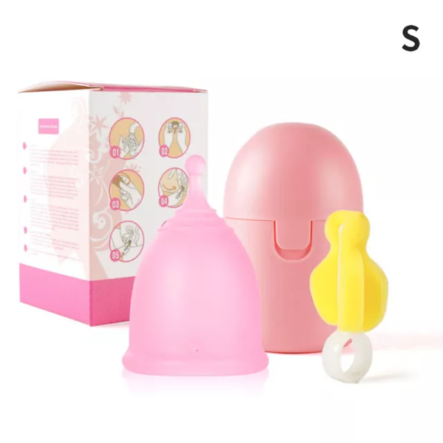 Silicone Menstrual Cup Set Portable Menstrual Cup Sterelizer Disinfection Box