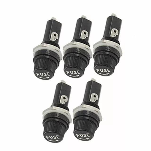 5 pezzi AC 125 V 15 ampere 6 x 30 mm montaggio a pannello porta fusibile