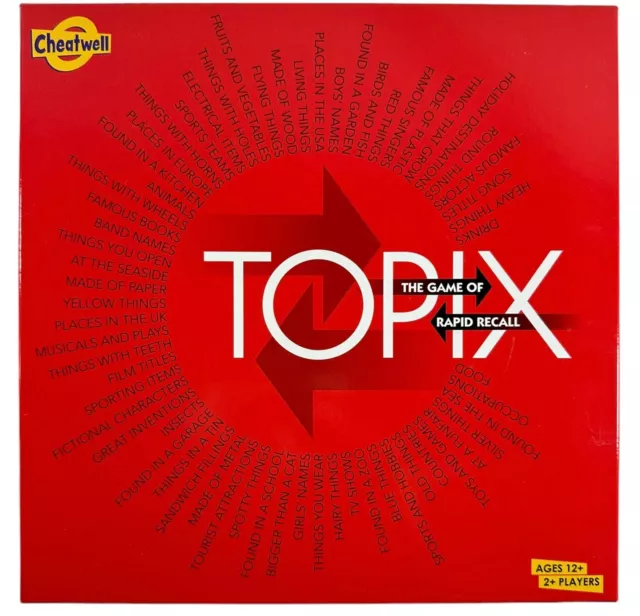 Topix The Fast Thinking Namensspiel von Cheatwell (12 Jahre +) - komplett