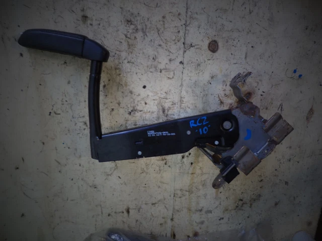 Leva Freno A Mano Simoni Racing FX7/N - Universale Cromata Con Impugnatura In Pelle Nera 130mm