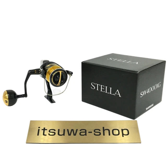 SHIMANO 20 STELLA SW 4000XG Spinning Reel Black Used From