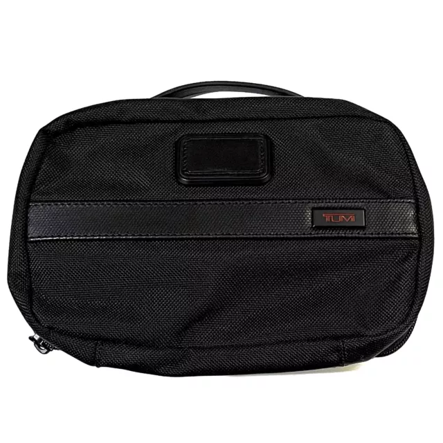 Tumi Alpha 2 Small Clutch Pouch Golf Toiletries Bag Travel Ballistic Black Nylon