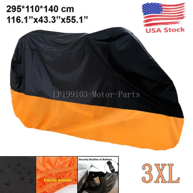 XXXL Motorcycle Cover for Harley Davidson Electra Glide CVO Ultra Classic FLHTCU