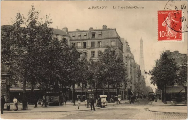 CPA PARIS 15e - La place St-charles (156630)