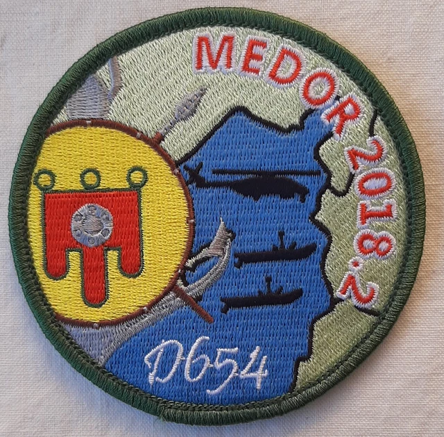 Patch PVC FREGATE FLF GUEPRATTE - Marine Nationale - Original Scratch - 90mm - Neuf